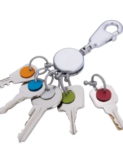 Sleutelhanger zilverkleurig/meerkleurig