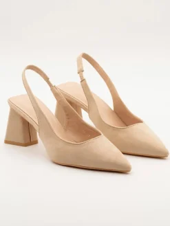 Slingpumps beige