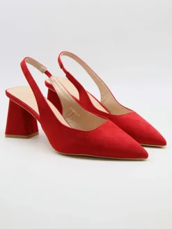 Slingpumps rood