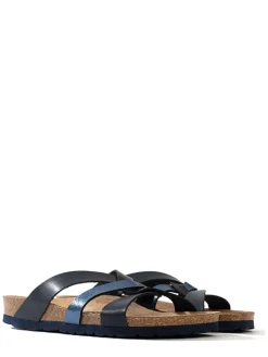 Slippers "Albury" zwart/blauw