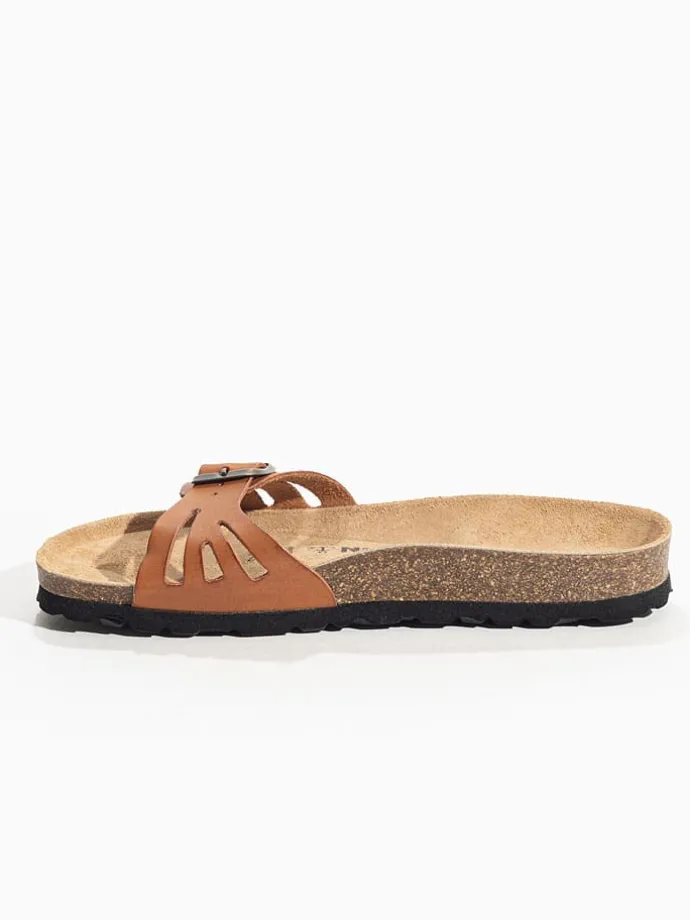 Slippers "Anita" camel