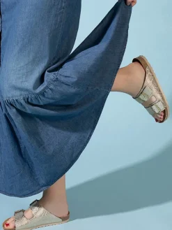 Slippers "Atlas" goudkleurig