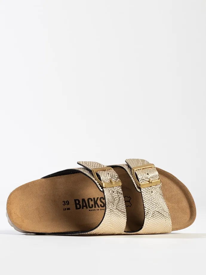 Slippers "Bali" goudkleurig
