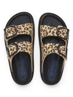 Slippers beige/zwart