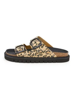 Slippers beige/zwart
