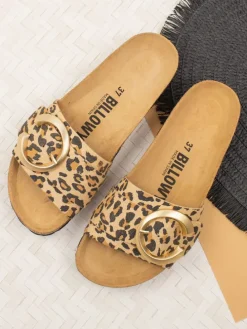 Slippers bruin/beige