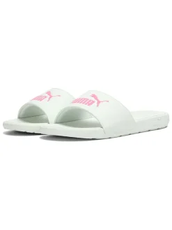 Slippers "Cool Cat 2.0" wit/lichtroze
