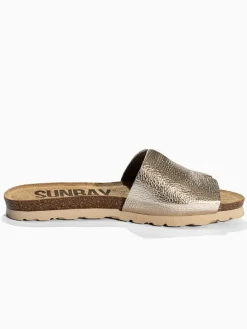 Slippers "Djeeli" goudkleurig