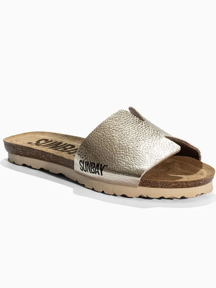 Slippers "Djeeli" goudkleurig