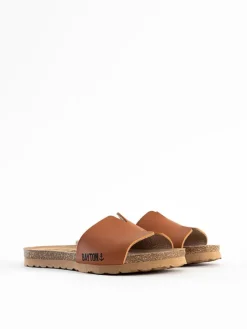 Slippers "Djilian Slim" lichtbruin/oranje