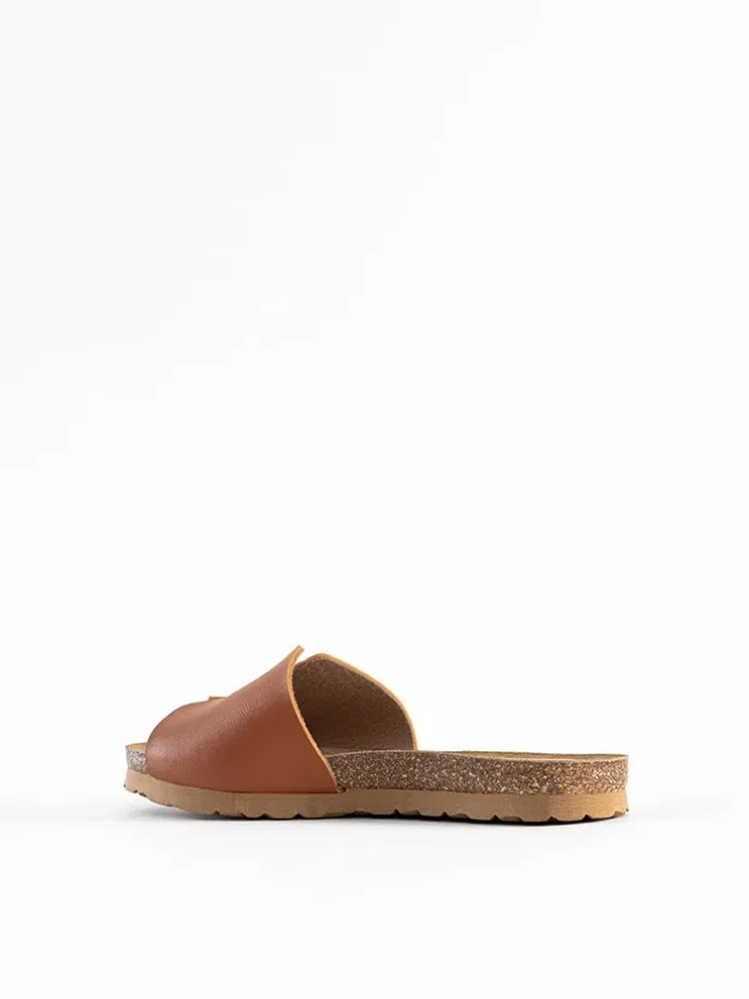 Slippers "Djilian Slim" lichtbruin/oranje
