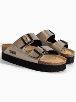 Slippers "Edelweiß" goudkleurig