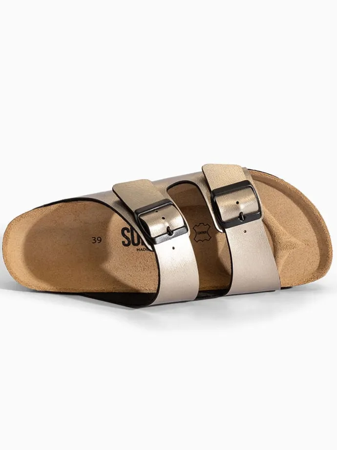 Slippers "Edelweiß" goudkleurig