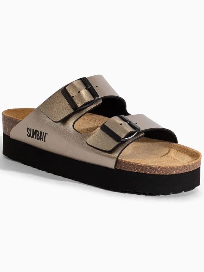 Slippers "Edelweiß" goudkleurig