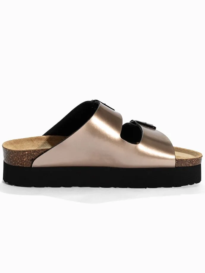 Slippers "Edelweiß" goudkleurig