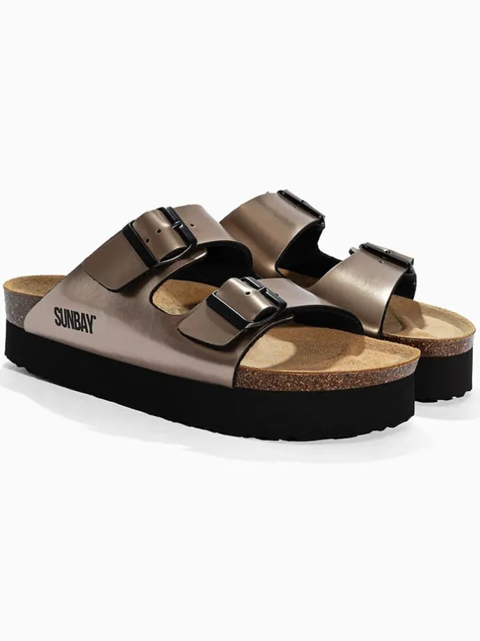 Slippers "Edelweiß" goudkleurig