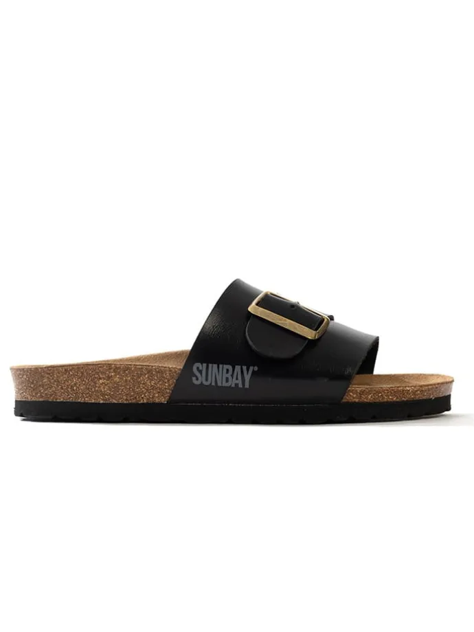 Slippers"Ensena" zwart