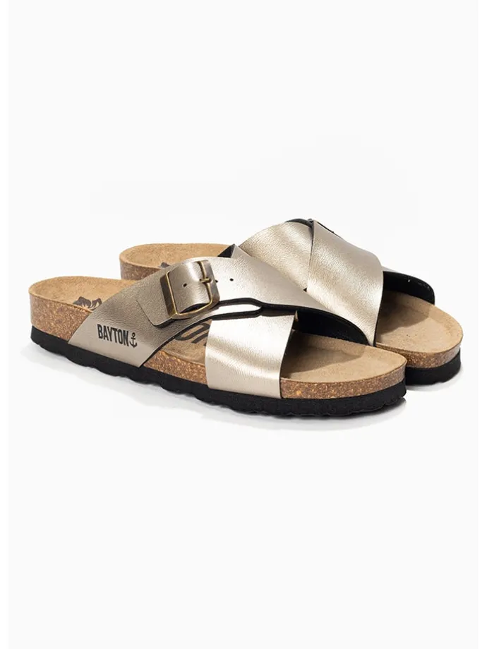 Slippers "Era" goudkleurig