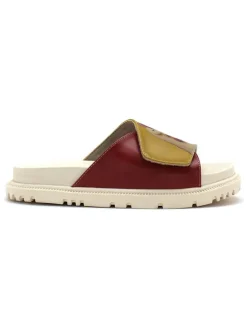 Slippers geel/rood