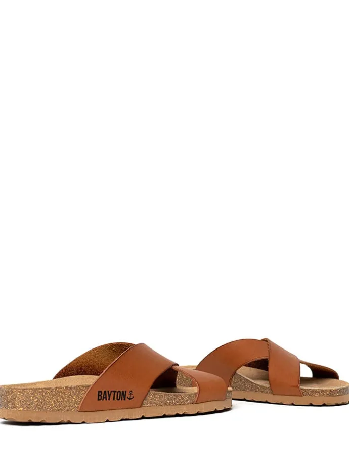 Slippers "Gomera" lichtbruin