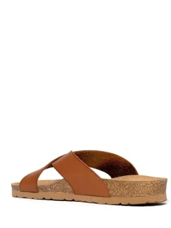 Slippers "Gomera" lichtbruin