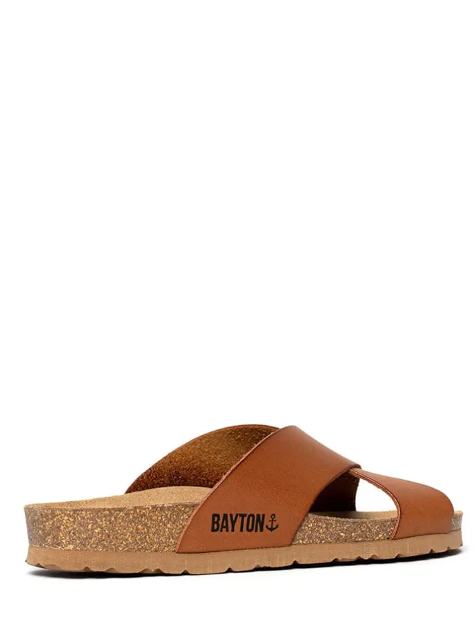 Slippers "Gomera" lichtbruin