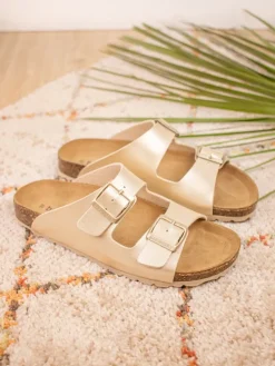 Slippers goudkleurig