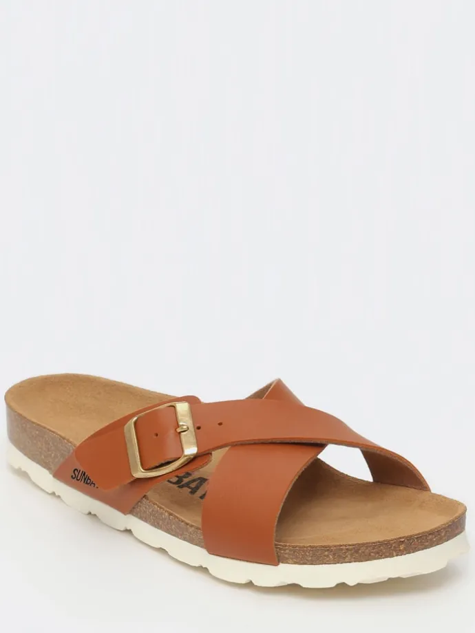 Slippers "Iris" camel