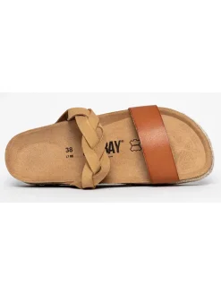 Slippers "Mariara" lichtbruin