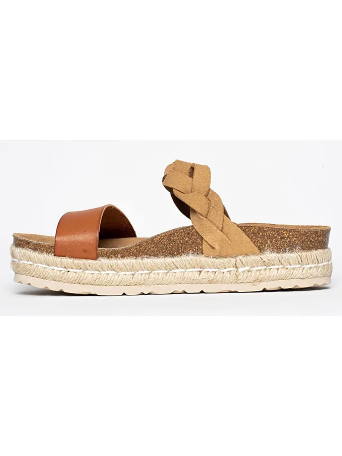 Slippers "Mariara" lichtbruin
