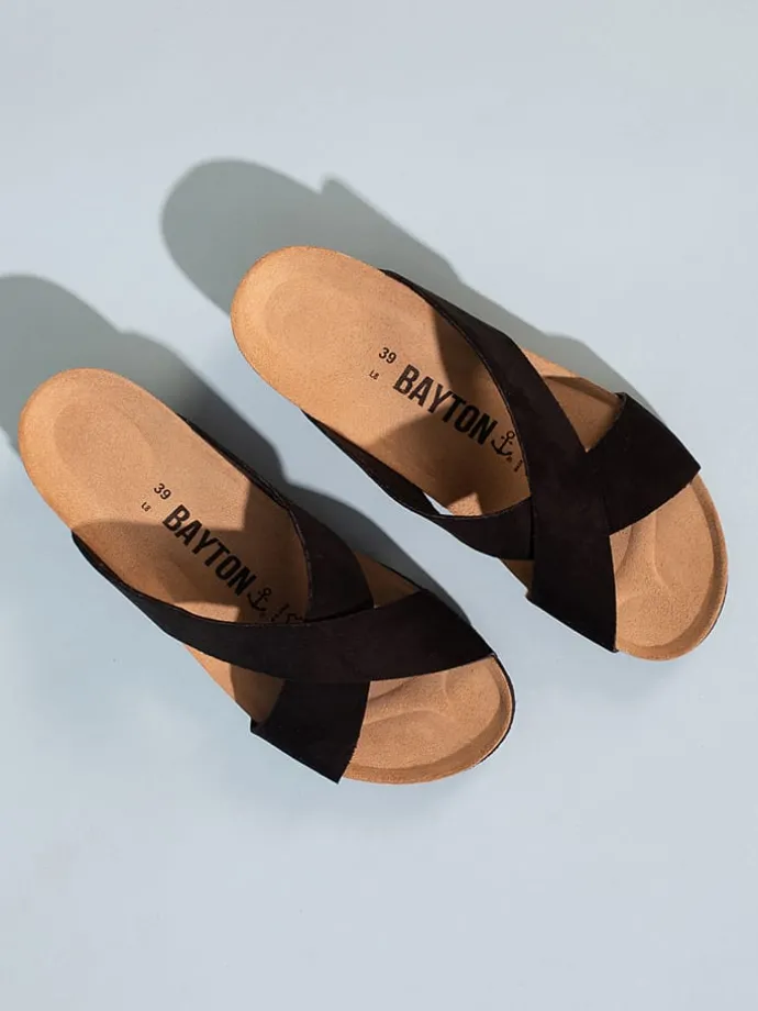 Slippers "Marta" zwart
