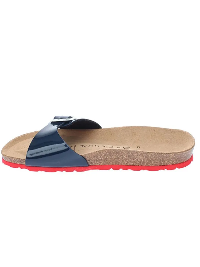 Slippers "Paris" donkerblauw