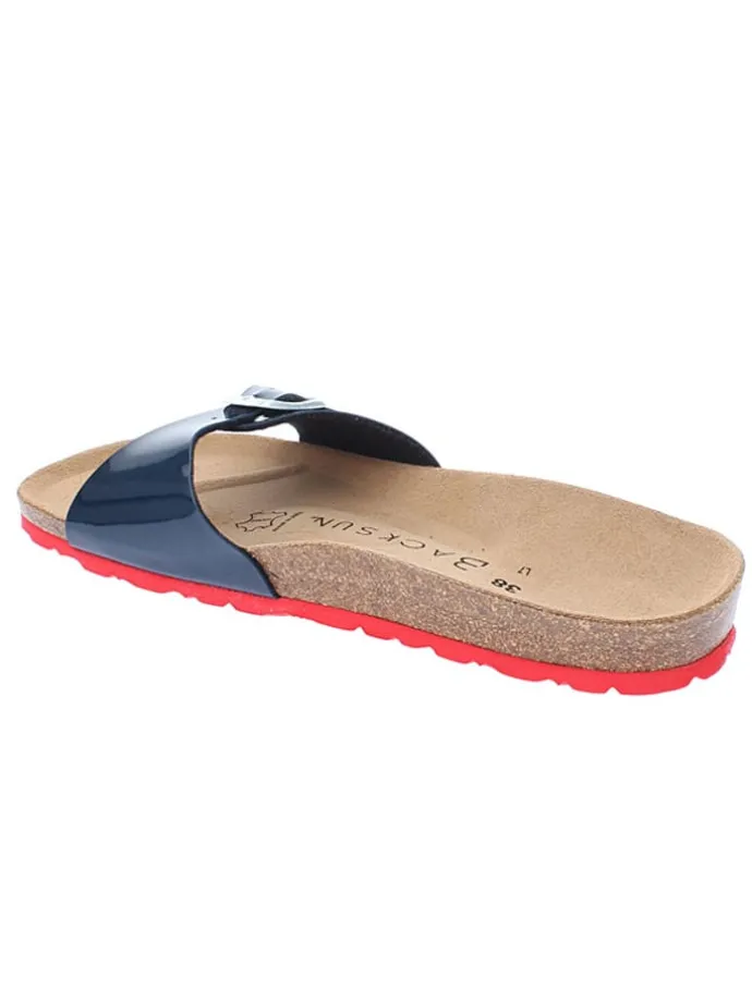 Slippers "Paris" donkerblauw