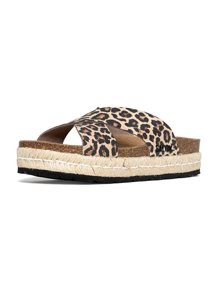 Slippers "Penelope" beige/zwart
