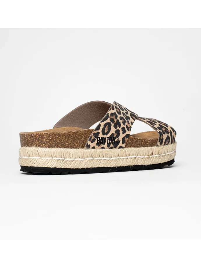 Slippers "Penelope" beige/zwart