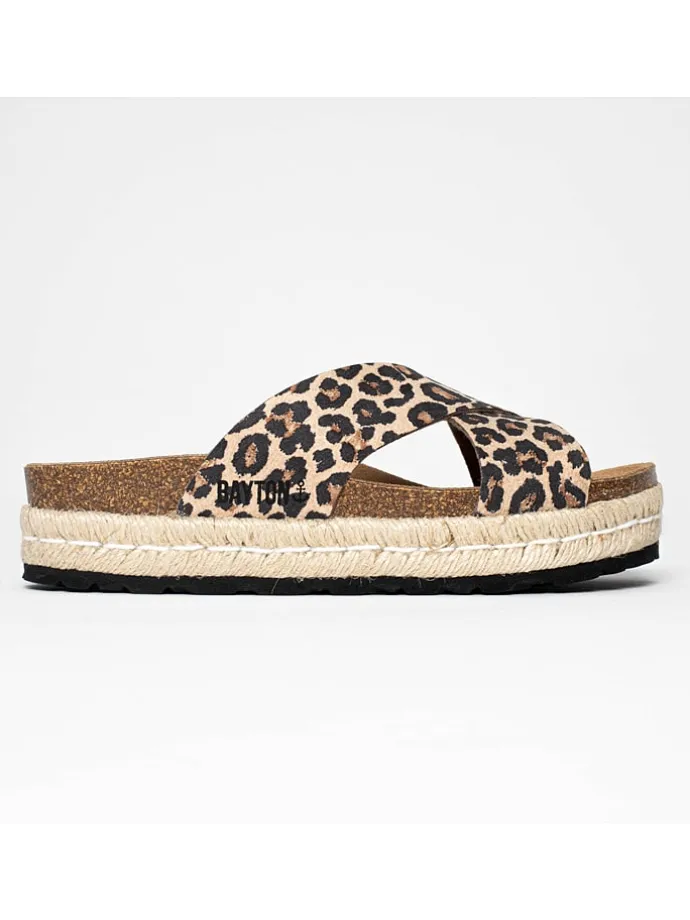 Slippers "Penelope" beige/zwart