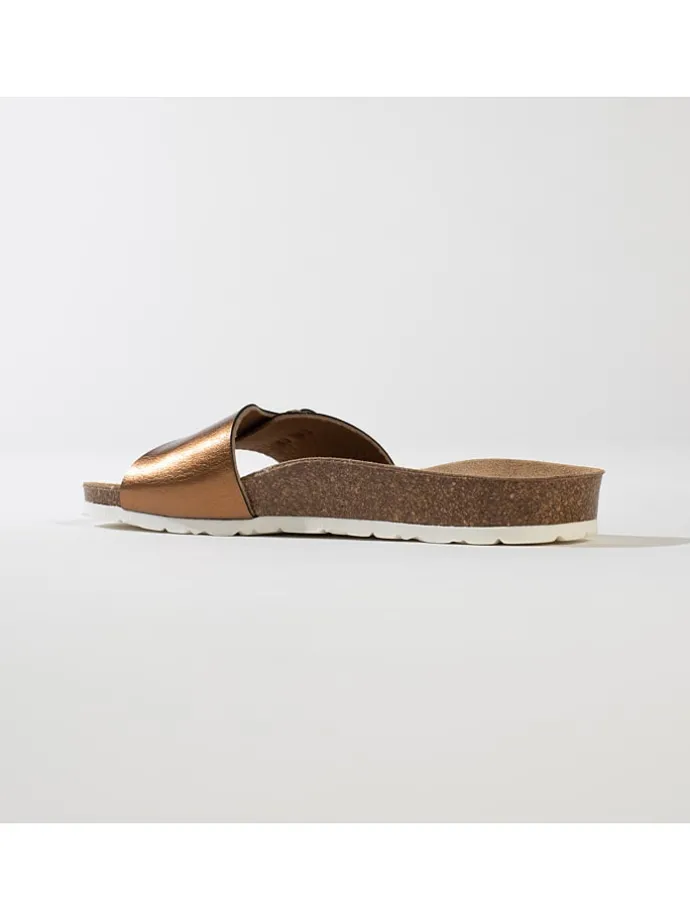 Slippers "Riva" bronskleurig