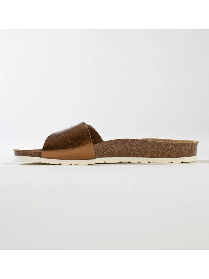 Slippers "Riva" bronskleurig