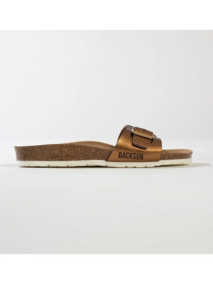 Slippers "Riva" bronskleurig