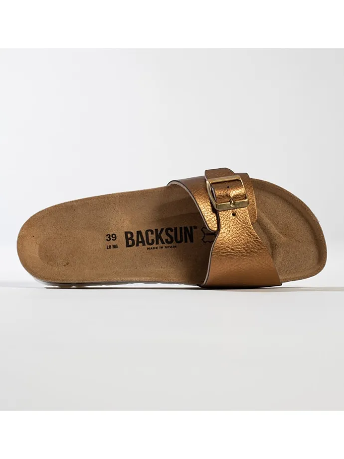 Slippers "Riva" bronskleurig