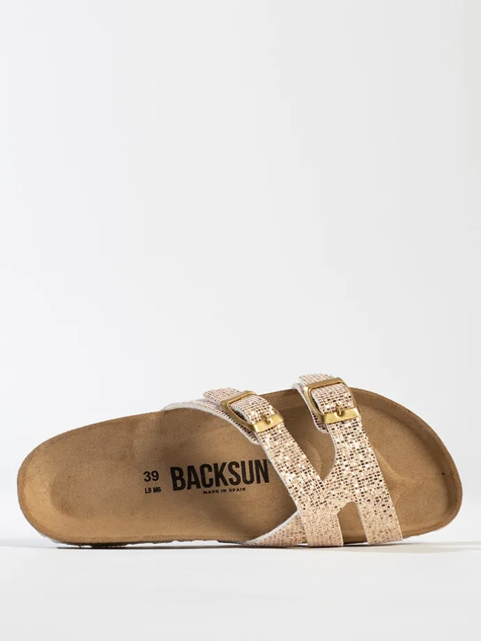 Slippers "Talca" goudkleurig