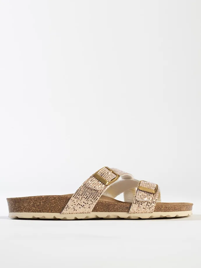 Slippers "Talca" goudkleurig