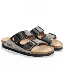 Slippers "Trefle" bruin