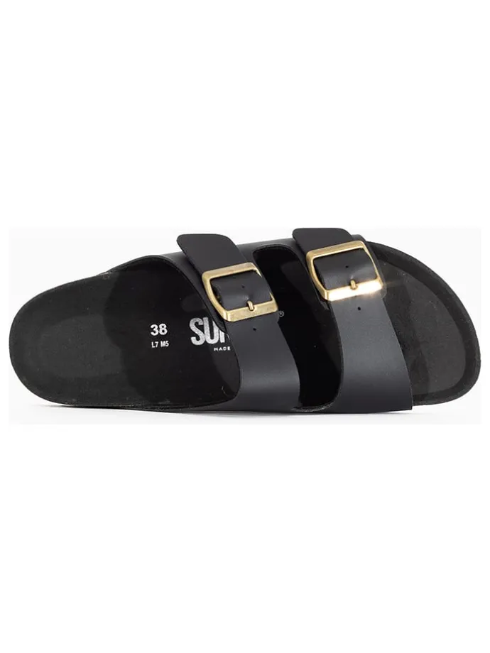 Slippers "Trefle" zwart