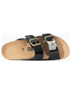 Slippers "Trefle" zwart