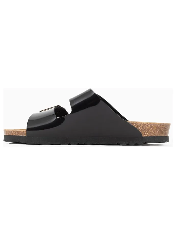 Slippers "Trefle" zwart