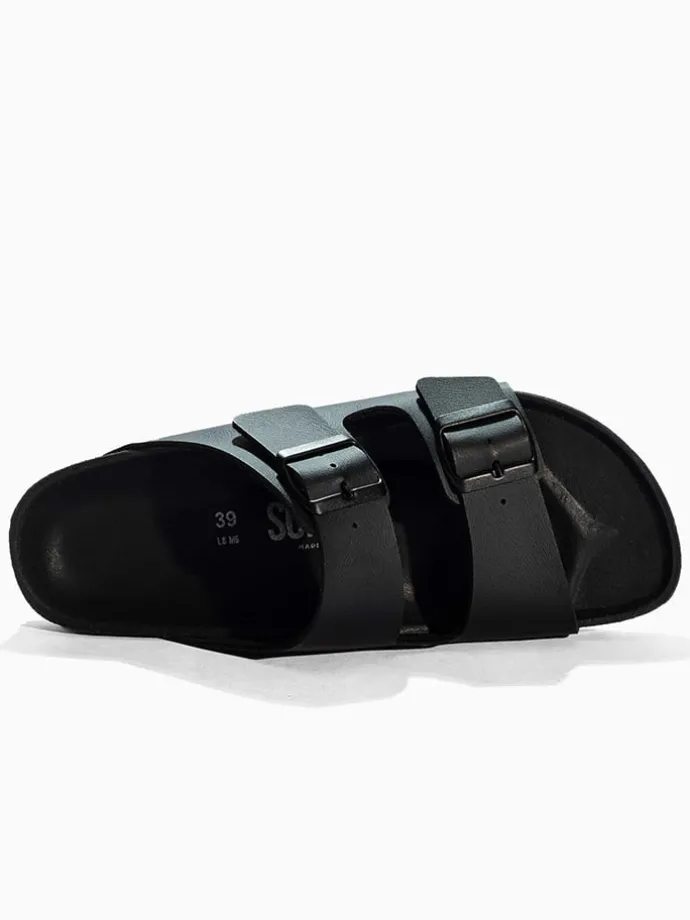 Slippers "Trefle" zwart