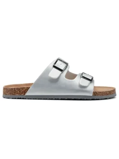 Slippers zilverkleurig