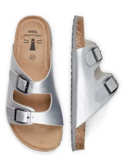 Slippers zilverkleurig