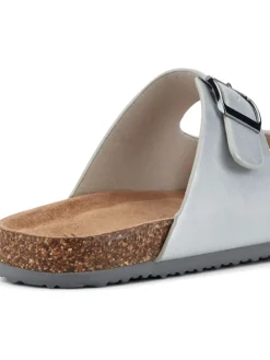 Slippers zilverkleurig